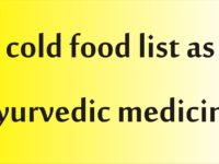 cold food list