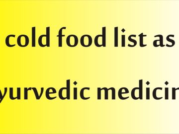 cold food list